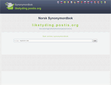 Tablet Screenshot of liketyding.postis.org